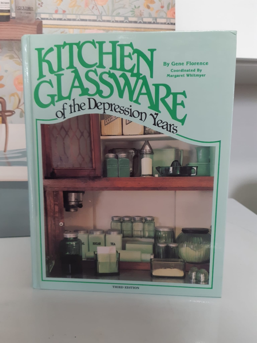 *SALE 3 for $20* Kitchen Glassware of the Depression Years - Mint Green Hardcov.